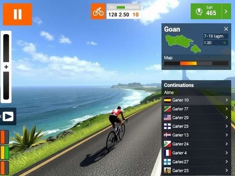 Goa Cycling Challenge community tournament screen
