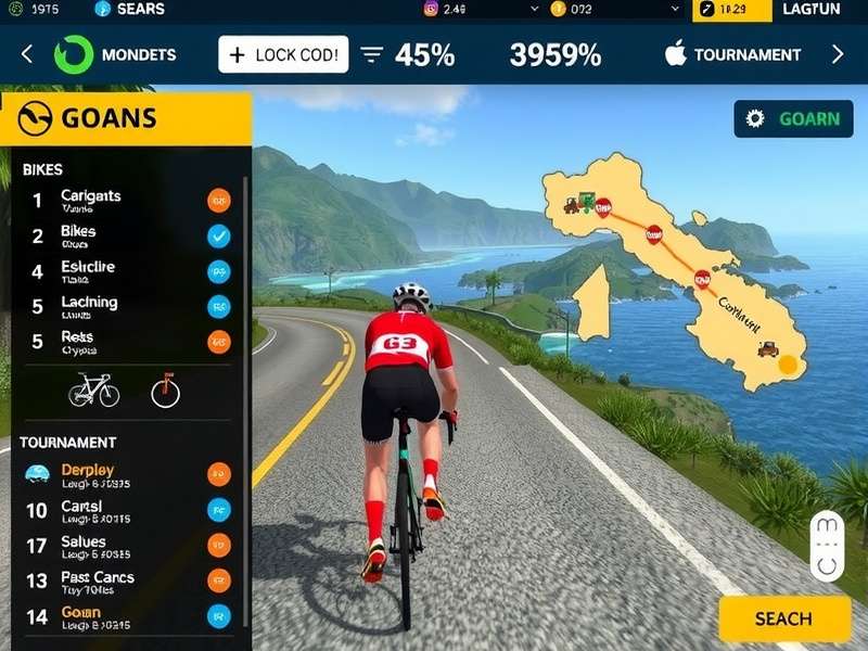 Goa Cycling Challenge map showing various Goan locations